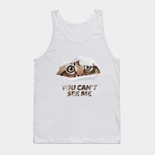 You can't see me cat design Tank Top